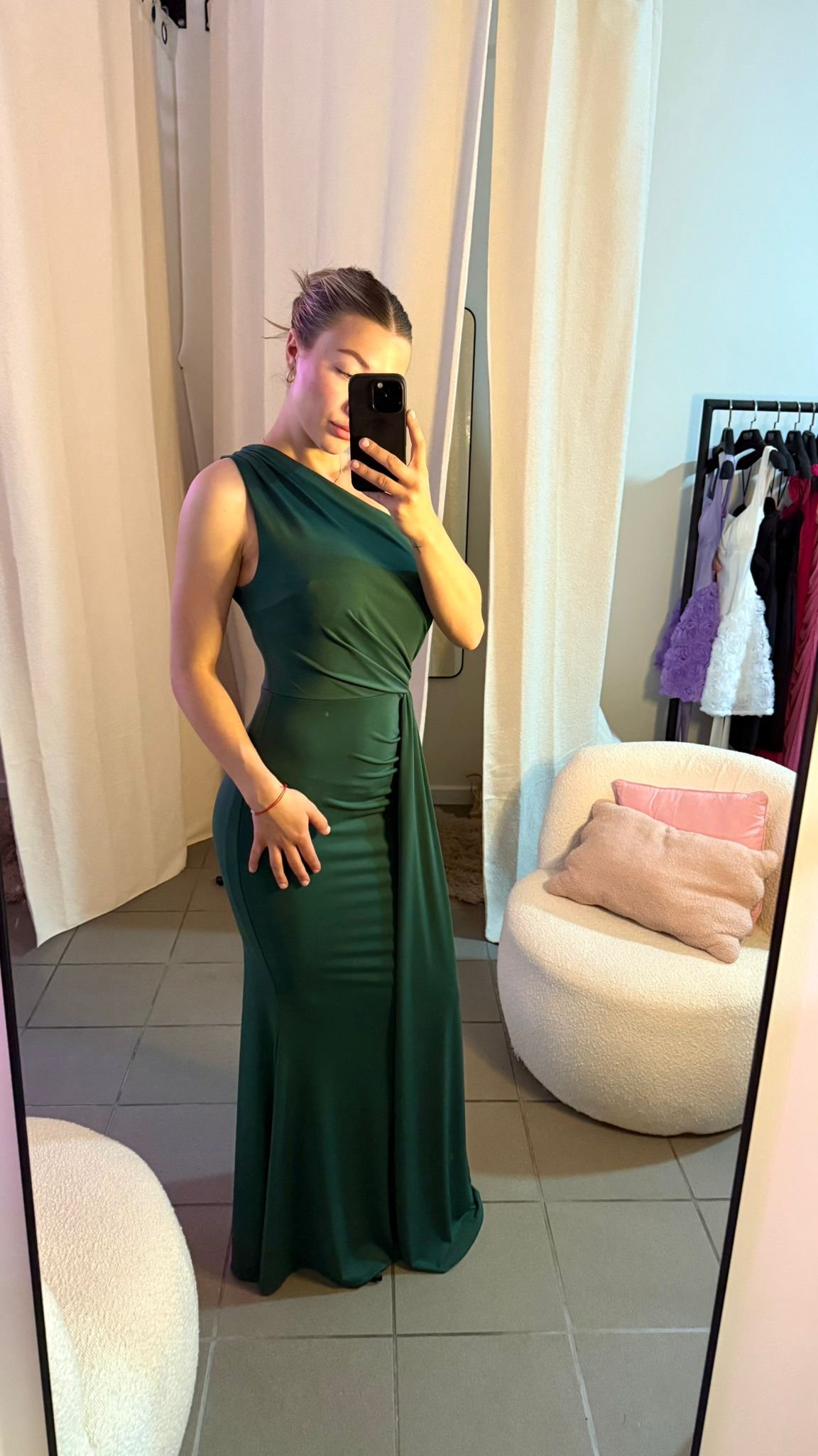 Rochie Lungă Asimetrică